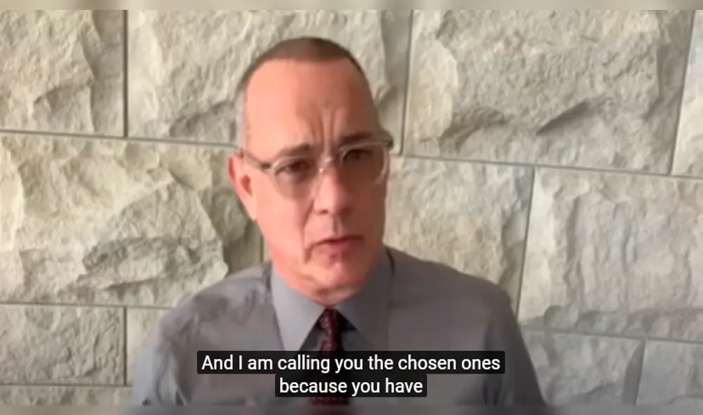 Tom Hanks sorprende universitarios que no celebraron graduación por la pandemia