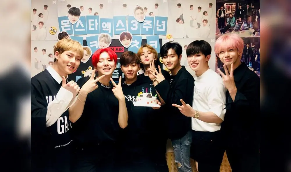 MONSTA X OT7. Integrantes: Jooheon, Kihyun, Shownu, Minhyuk, I.M, Wonho y Hyungwon.