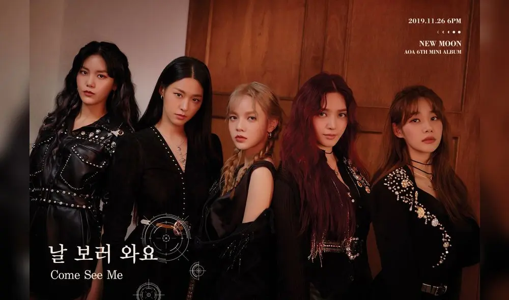 Primera cartel promocional de AOA para su regreso de noviembre.