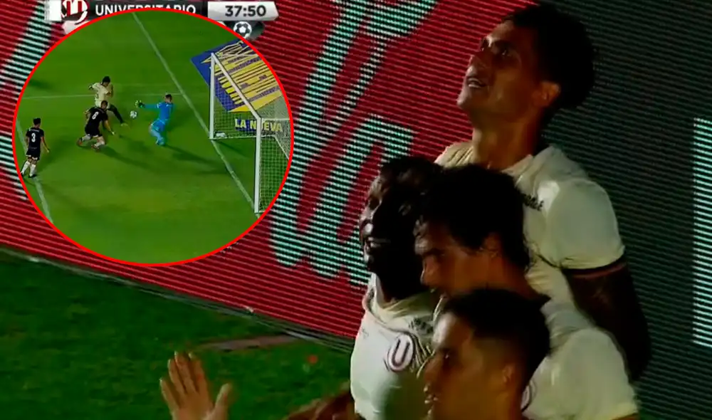 Jonathan Dos Santos marcó el primer gol del Universitario vs. Huracán por un amistoso internacional en Argentina. | Foto: ESPN 2 Jonathan Dos Santos marcó el primer gol del Universitario vs. Huracán por un amistoso internacional en Argentina. | Foto: ESPN 2