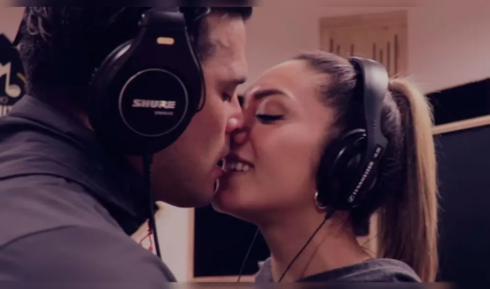 Christian Domínguez e Isabel Acevedo se besan en videoclip  Foto: captura