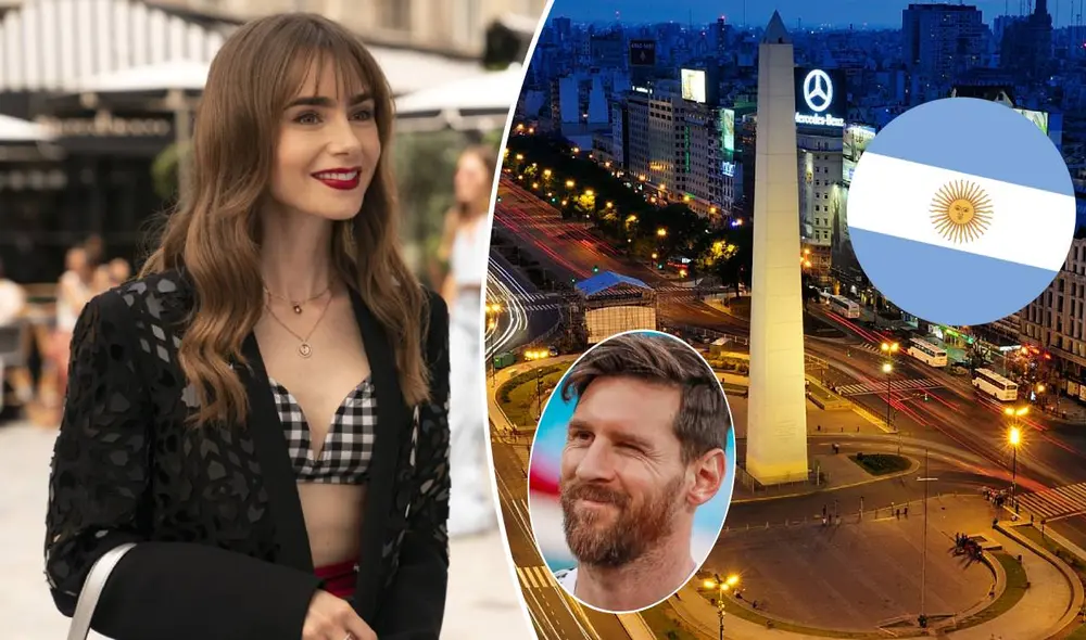 Fanáticos de "Emily en París" y la Selección Argentina de fútbol, propusieron que la serie pase a llamarse "Emily en Buenos Aires" tras la victoria del equipo de Lionel Messi en Qatar 2022. Foto: composición/Netflix/Twitter/dolphinphoto