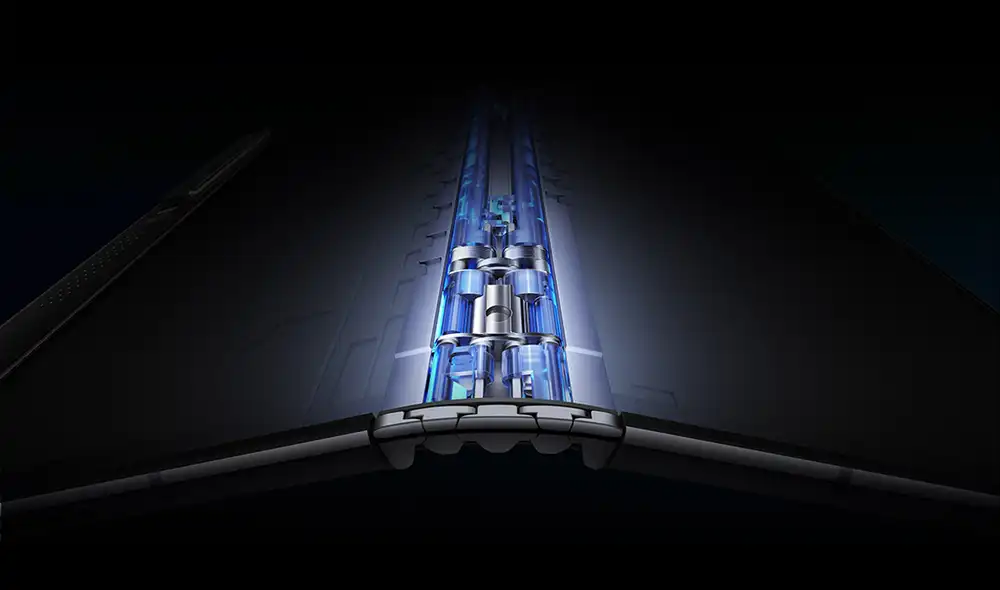 Mecanismo de la bisagra plegable. | Foto: Royole