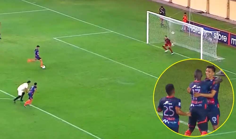 José Manzaneda marcó de penal y aumentó la ventaja de la César Vallejo sobre Universitario. | Foto: Gol Perú