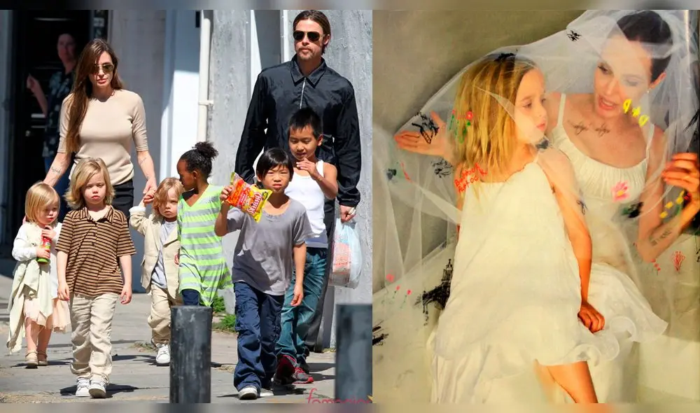 Lluvia de críticas a Angelina Jolie por look masculino de hija menor de Brad Pitt