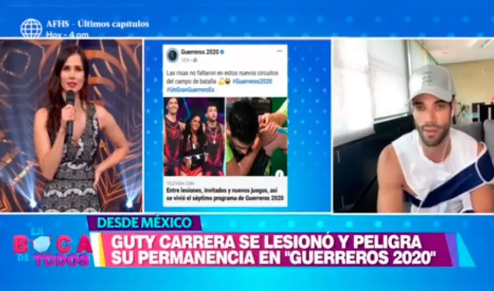 El chico reality deberá recuperarse del hombre durante varias semanas, imposibilitando su participación en los juegos del programa. Foto: captura América TV