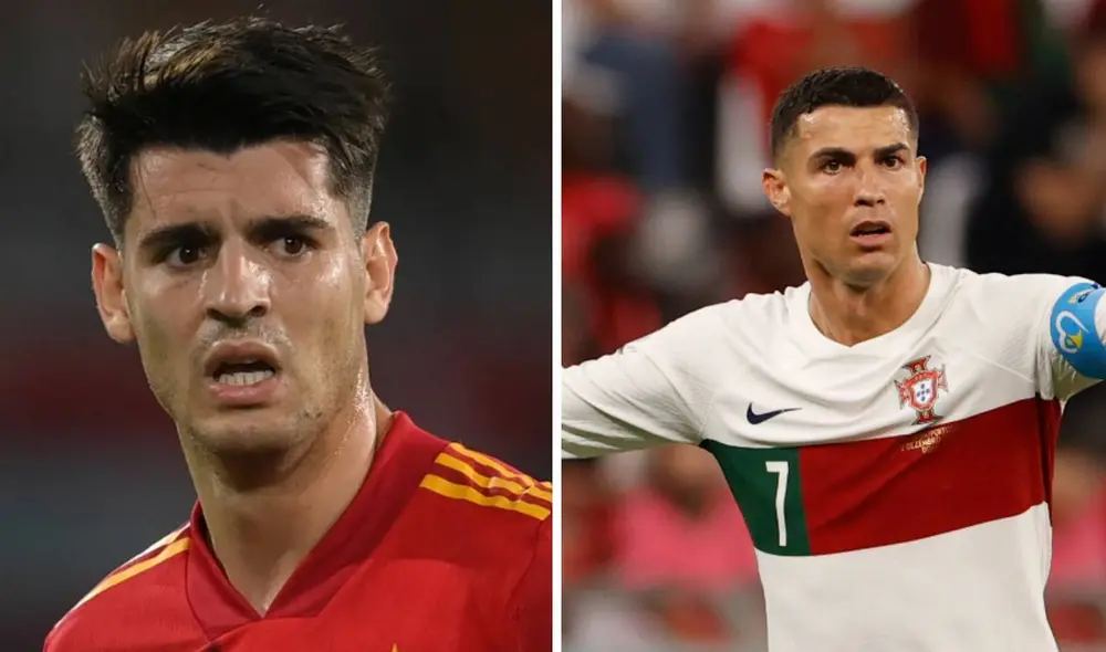 Álvaro Morata y Cristiano Ronaldo buscarán llevar a sus selecciones a los cuartos de final. Foto: EFE