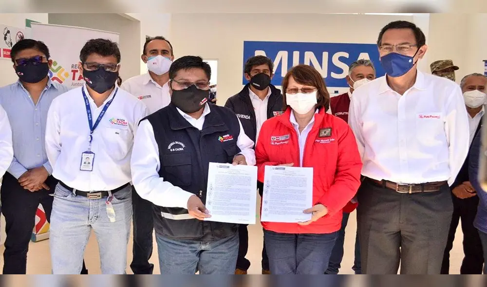 Gobierno Regional de Tacna y Minsa firmaron acuerdo de cooperación. Foto: Diresa Tacna.