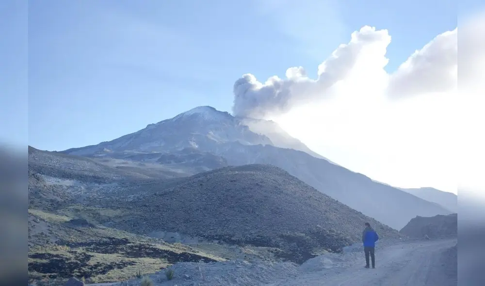 Las emisiones del volcán Ubinas afectaron también zonas de Puno.