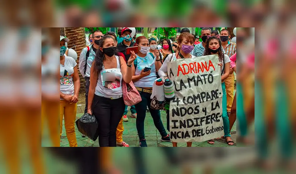 Cientos de personas se plantaron a las afueras del Ministerio de Trabajo para exigir un permiso para laborar. (Captura: Pulzo)