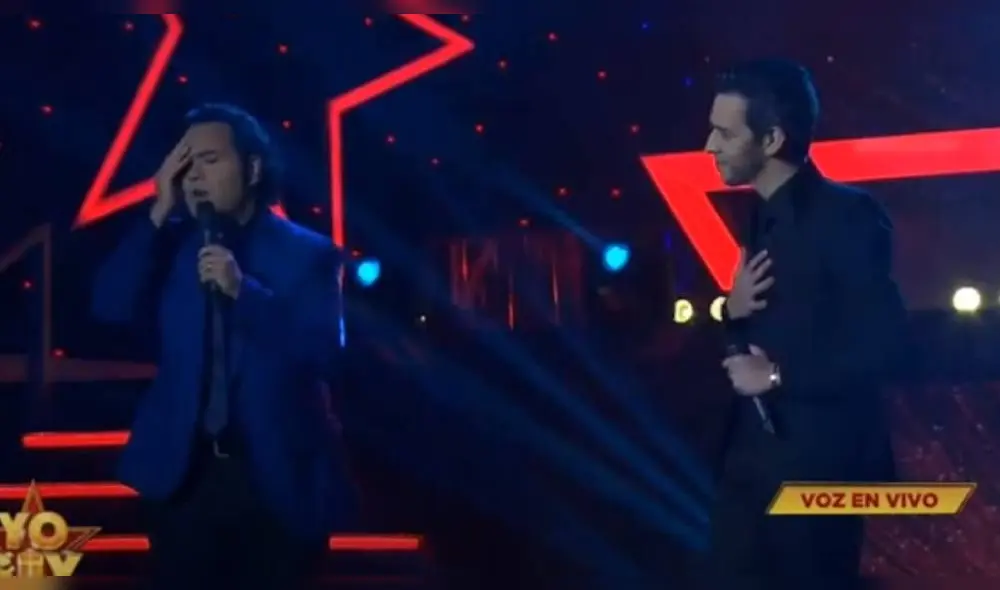 Imitadores de Dyango y Marcos Llunas cantan juntos en Yo soy. | FOTO: Captura Latina.