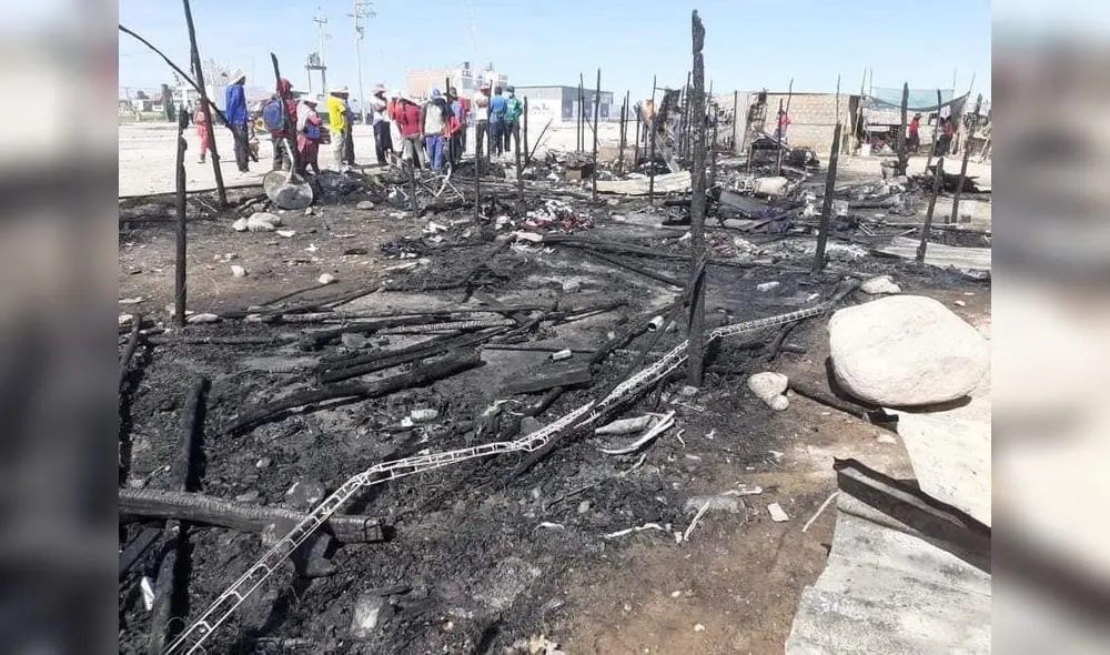 Arequipa. Familias requiere ayuda de alimentos y ropas para sus hijos menores. Incendio los dejó en la calle