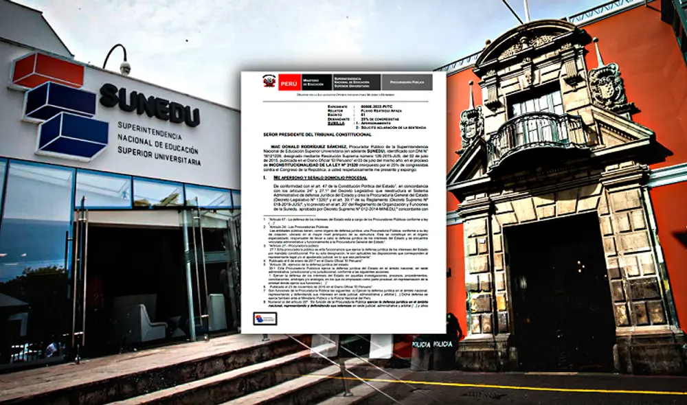 Sunedu responde al TC tras fallo. Sunedu responde al TC tras fallo.