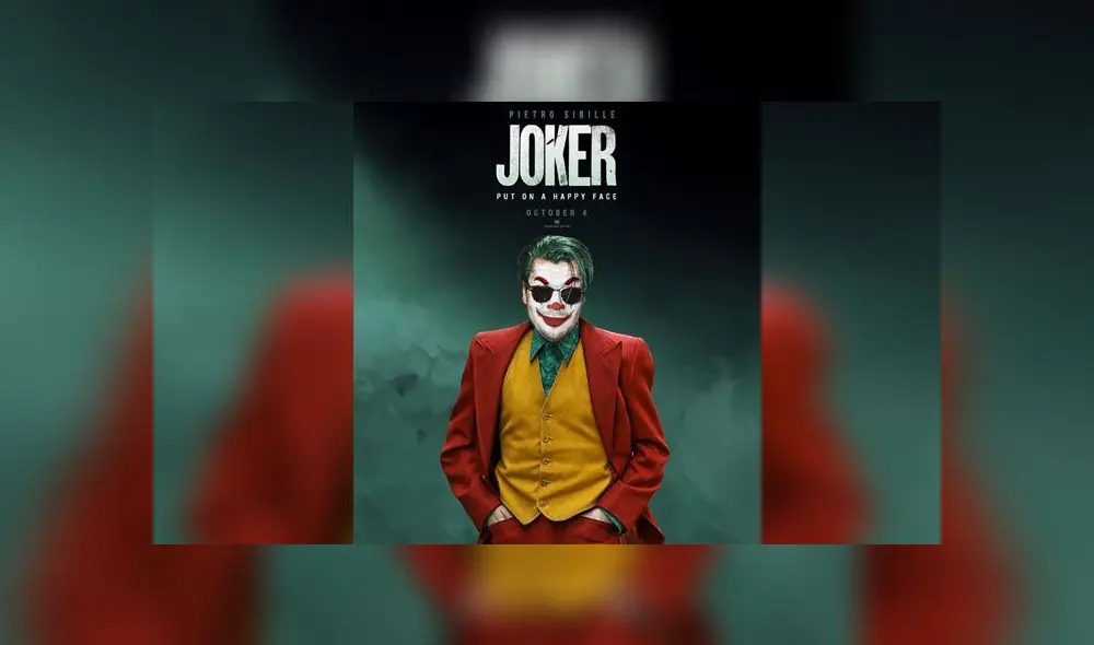 El actor Pietro Sibille en el lugar de Joaquín Phoenix en 'Joker'. Foto: Facebook. El actor Pietro Sibille en el lugar de Joaquín Phoenix en 'Joker'. Foto: Facebook.