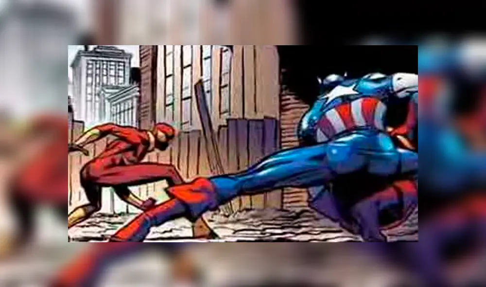 Spiderman Capitan America