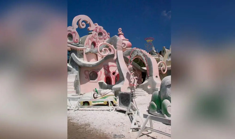 Desliza las imágenes para ver cómo luce la famosa ‘Whoville’ que aparece en la cinta El Grinch Foto: captura de Google Maps