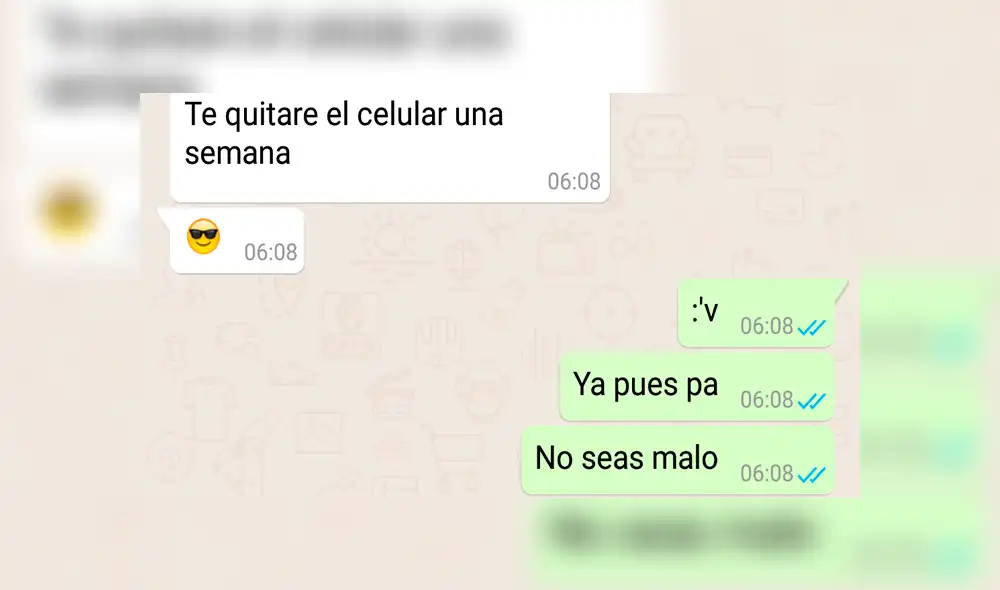 WhatsApp: La sorprendente reacción de un padre ante el "Cállese viejo lesbiano" de su hijo [FOTOS]
