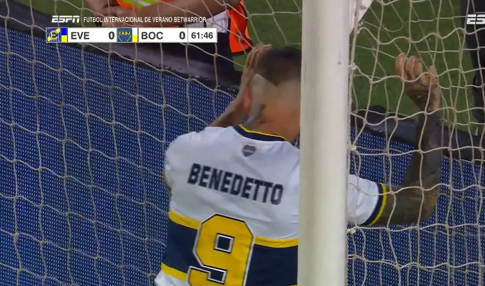Boca Juniors no pasó del empate ante Everton en Viña del Mar. Foto: captura/ESPN