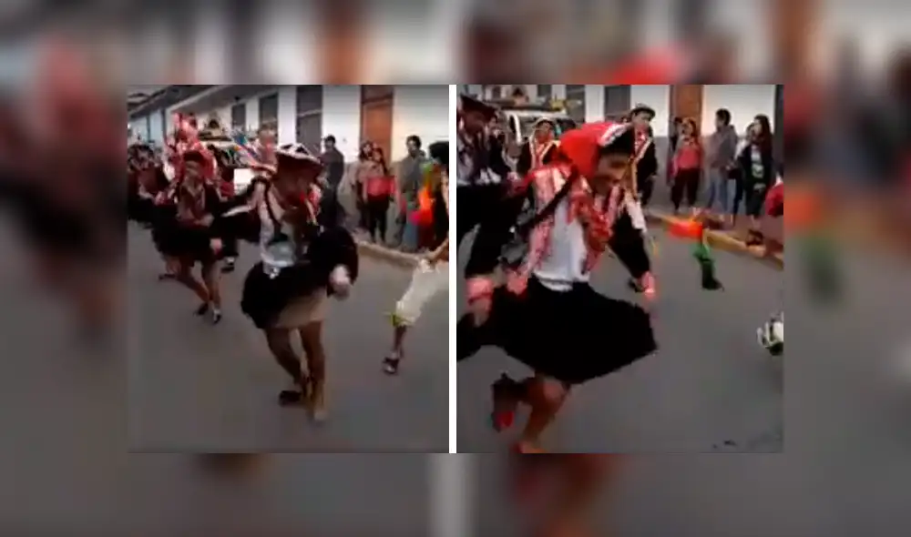 Facebook: jóvenes sorprenden al danzar vestidos de mujer porque no tenían pareja de baile [VIDEO] 
