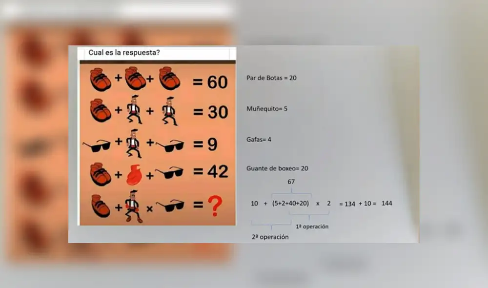 Desliza para conocer la respuesta de este reto matemático que se viralizó en YouTube. Foto: Captura. Desliza para conocer la respuesta de este reto matemático que se viralizó en YouTube. Foto: Captura.
