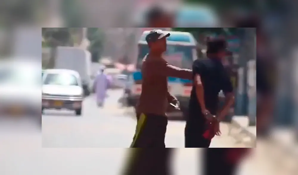 Facebook viral: asusta a hombre con bocina en la calle, lo enfurece y recibe dura lección [VIDEO]