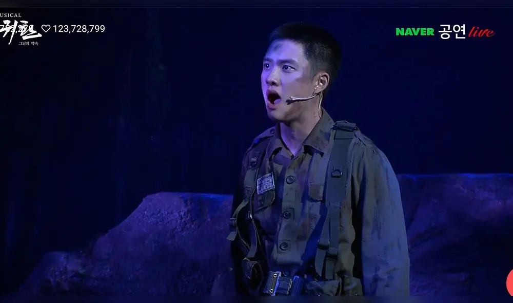 Do Kyungsoo en Return: The promise of the day | Captura/VLive Do Kyungsoo en Return: The promise of the day | Captura/VLive
