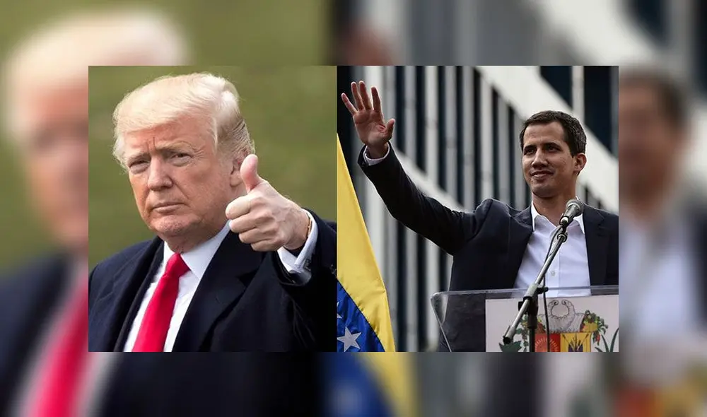 Trump fue el primer líder en reconocer a Guaidó como presidente encargado de Venezuela. Foto: difusión Trump fue el primer líder en reconocer a Guaidó como presidente encargado de Venezuela. Foto: difusión