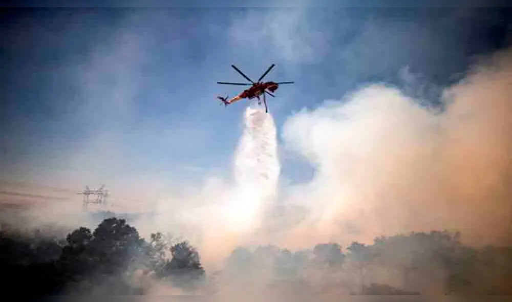 Incendio forestal en Cusco. Foto: Andina. Incendio forestal en Cusco. Foto: Andina.