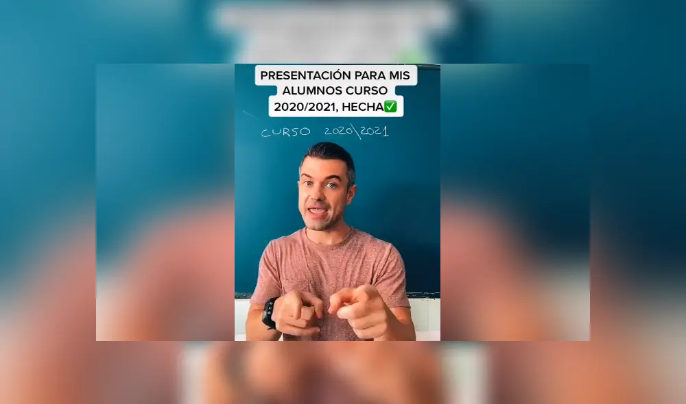 El profesor dio unas útiles recomendaciones para que sus alumnos eviten contagios. Foto: TikTok