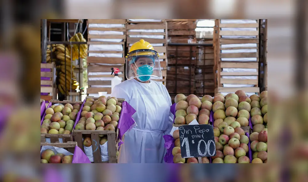 Protector facial. Foto: Antonio Melgarejo/La República. Protector facial. Foto: Antonio Melgarejo/La República.