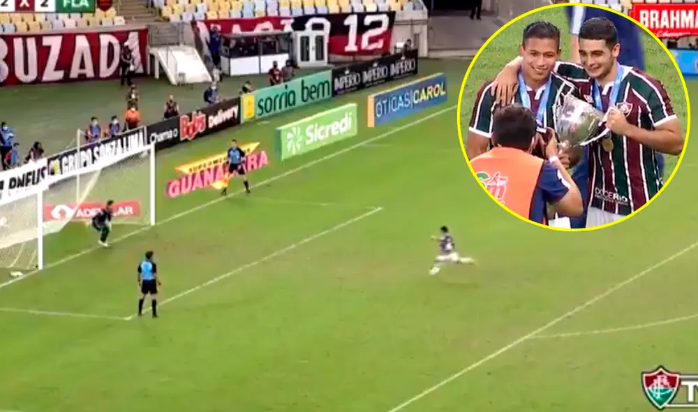 Fernando Pacheco consiguió su primer título con Fluminense ante el Flamengo en la final de la Taça Río. | Fluminense TV.