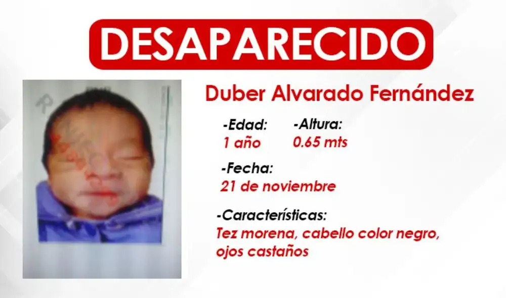 bebé desaparecido