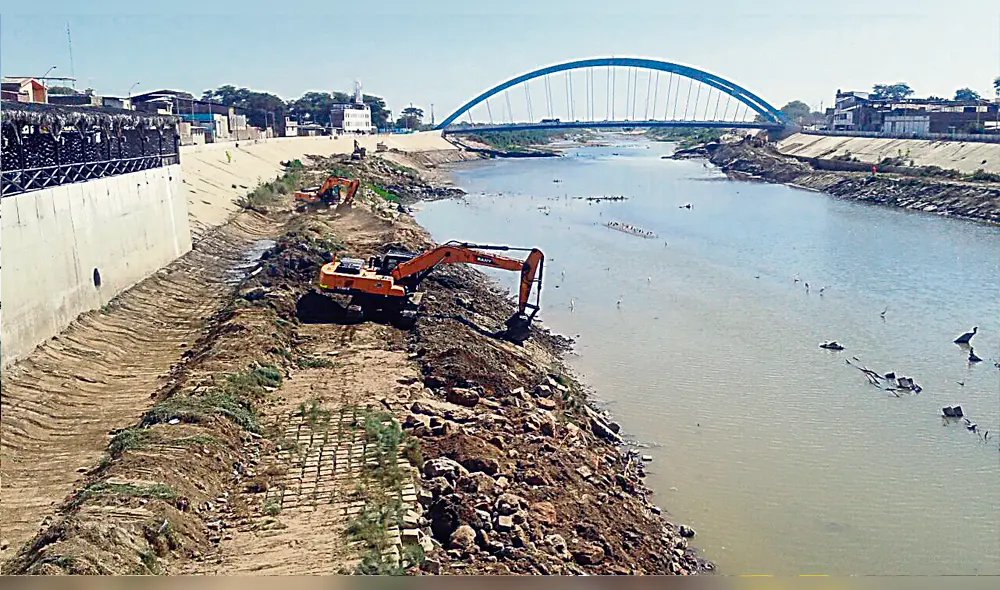 Previenen riesgos en río Piura. Previenen riesgos en río Piura.
