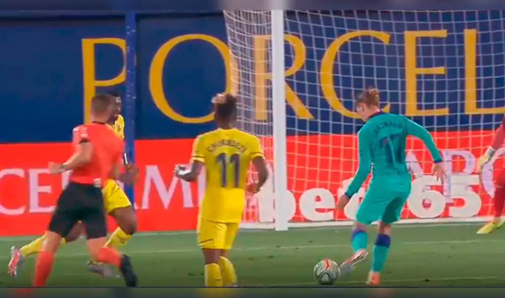 Gol Antoine Griezmann en el Barcelona vs. Villarreal. Foto: Captura Movistar+ Gol Antoine Griezmann en el Barcelona vs. Villarreal. Foto: Captura Movistar+