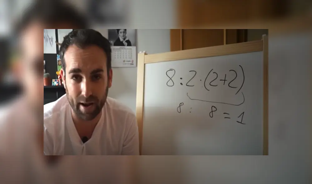 Desliza para conocer la respuesta correcta de esta operación que es tendencia en YouTube. Foto: Captura. Desliza para conocer la respuesta correcta de esta operación que es tendencia en YouTube. Foto: Captura.