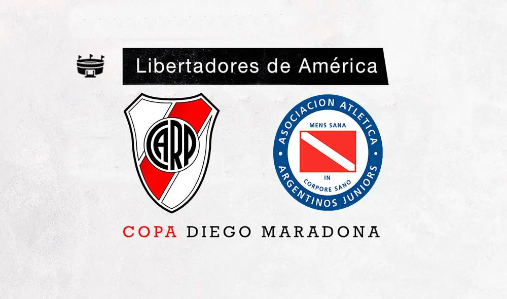 River Plate y Argentinos Juniors juegan este domingo por el grupo A de la Copa Diego Maradona. Foto: Twitter / @RiverPlate