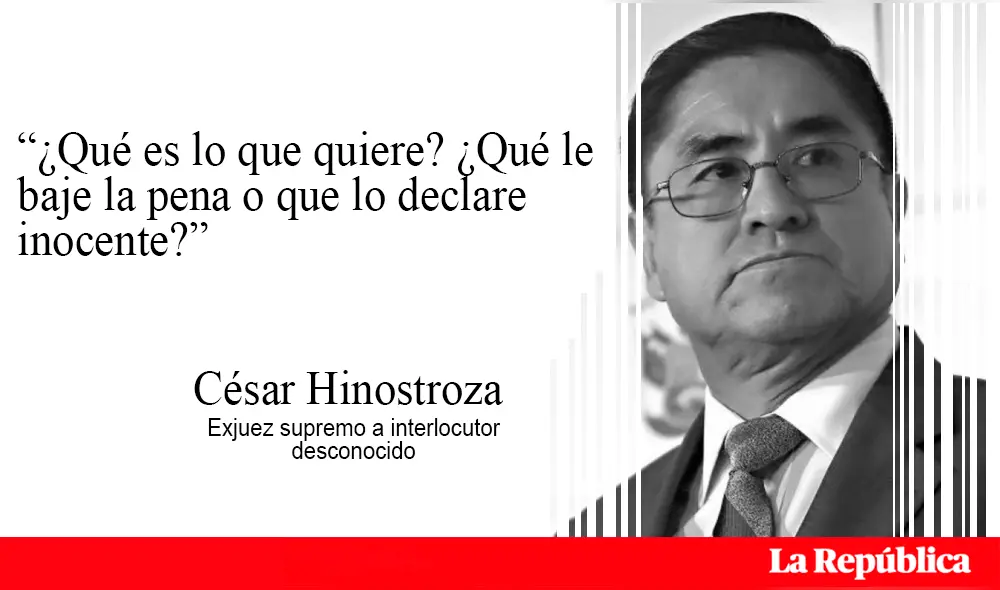 Exjuez supremo a interlocutor desconocido.