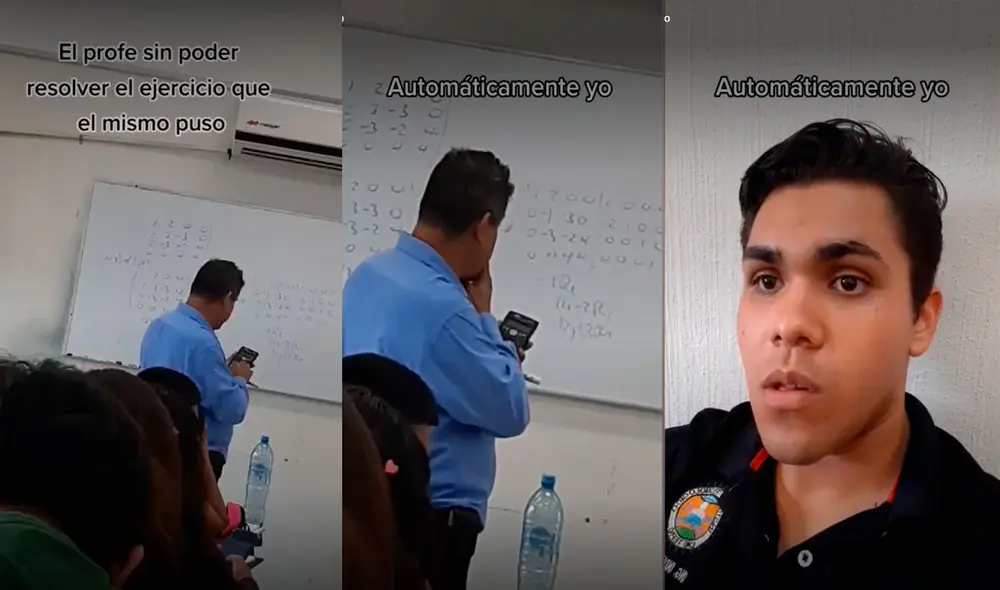 "Esto si es ingeniería", señaló el alumno en su video. Foto: captura de TikTok / @_avilasalazar_ "Esto si es ingeniería", señaló el alumno en su video. Foto: captura de TikTok / @_avilasalazar_