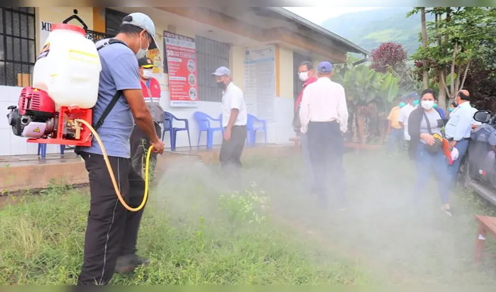 Entrega de equipos de desinfección en Llama Entrega de equipos de desinfección en Llama
