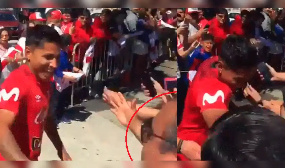 Twitter: Periodista peruano 'jaló' del brazo a Raul Ruidíaz y policía 'se le va encima'
