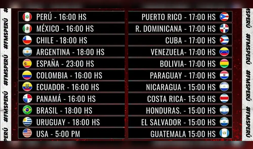 horarios horarios