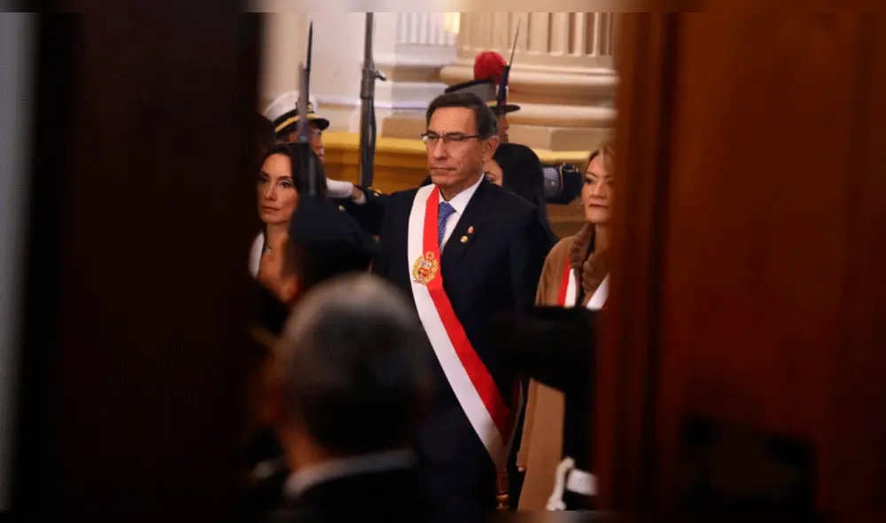 Martín Vizcarra brinda su segundo mensaje a la nación. Foto: La República