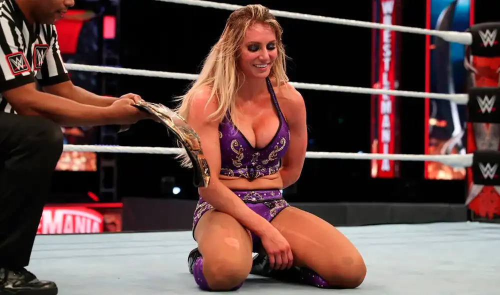Charlotte Flair se convirtió en la nueva campeona de NXT en WWE Wrestlemania 36. Foto: WWE