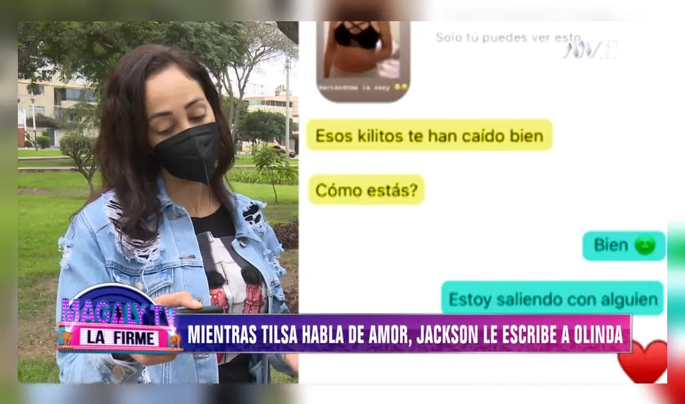 Olinda Castañeda revela que aún se comunica con Jackson Mora, pareja de Tilsa Lozano. Foto: captura ATV Olinda Castañeda revela que aún se comunica con Jackson Mora, pareja de Tilsa Lozano. Foto: captura ATV