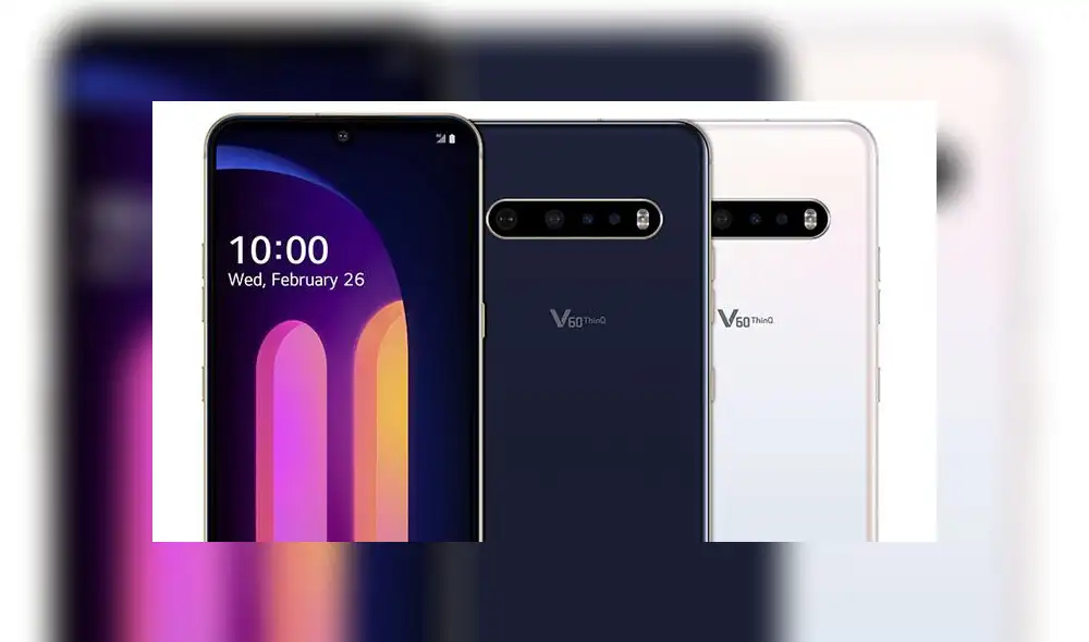 LG V60 ThinQ 5G tiene triple cámara trasera.