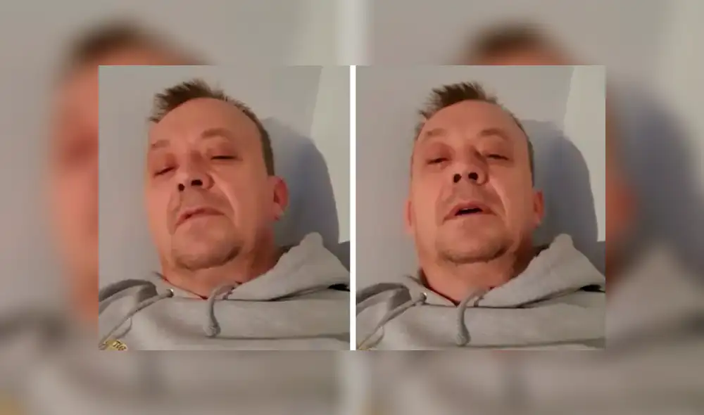 Andy Hardwick, un ciudadano de Reino Unido, contó sus padecimiento diarios con el coronavirus. (Foto: Captura)