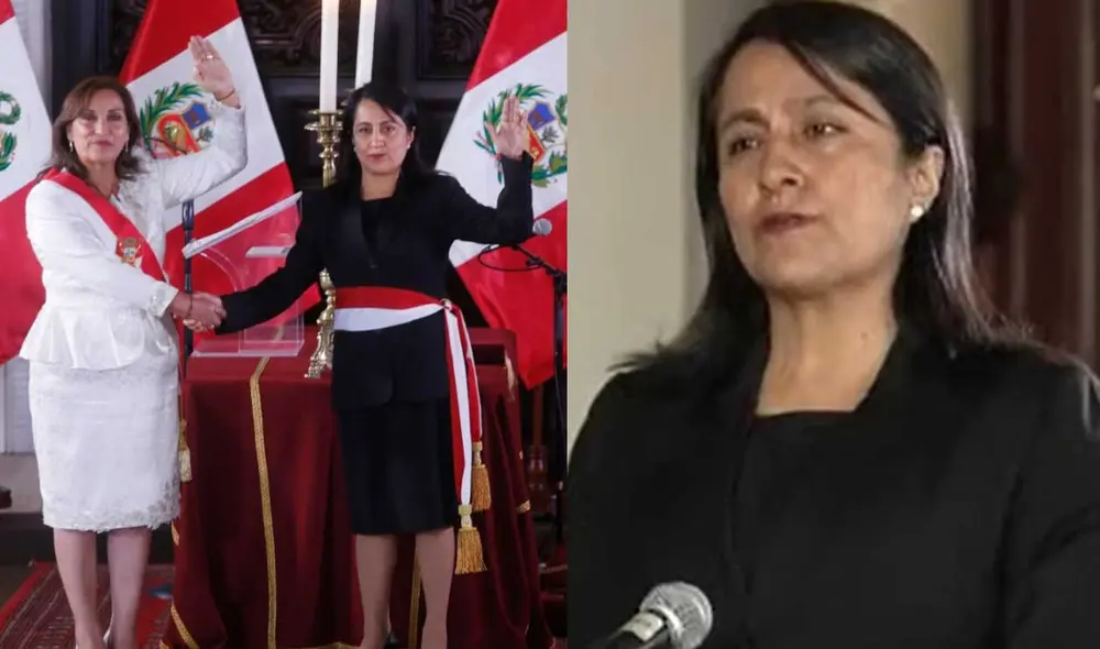 Patricia Correa juró hoy como ministra de Educación. Foto: composición LR/ GLR/ captura Tv Perú