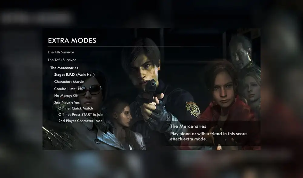 El Modo Mercenarios de RE2 no volverá en Resident Evil 3 Remake.