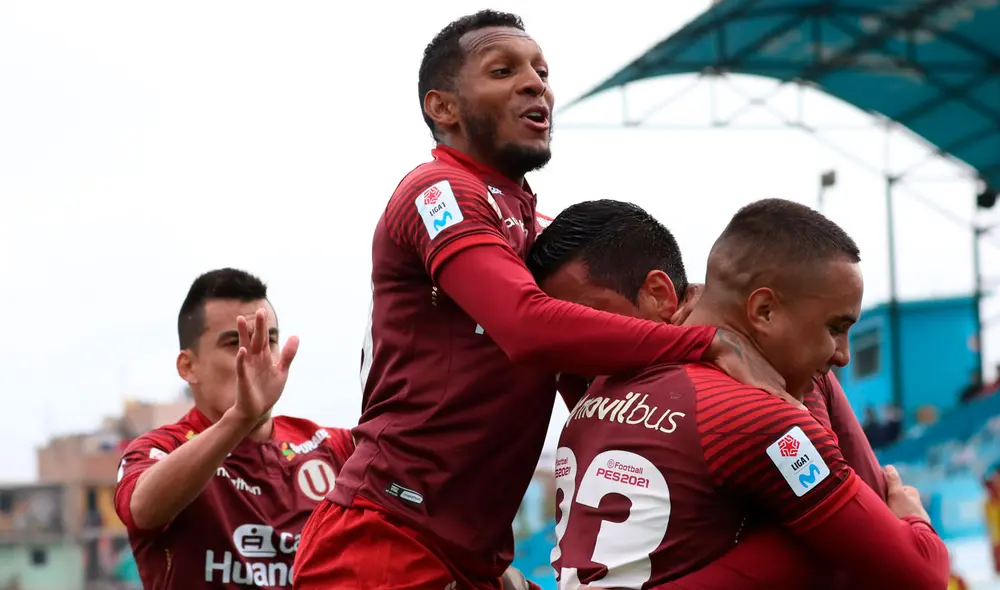 Universitario aplastó 5-0 a Municipal y quedo como único puntero con 35 unidades. Foto: Liga 1