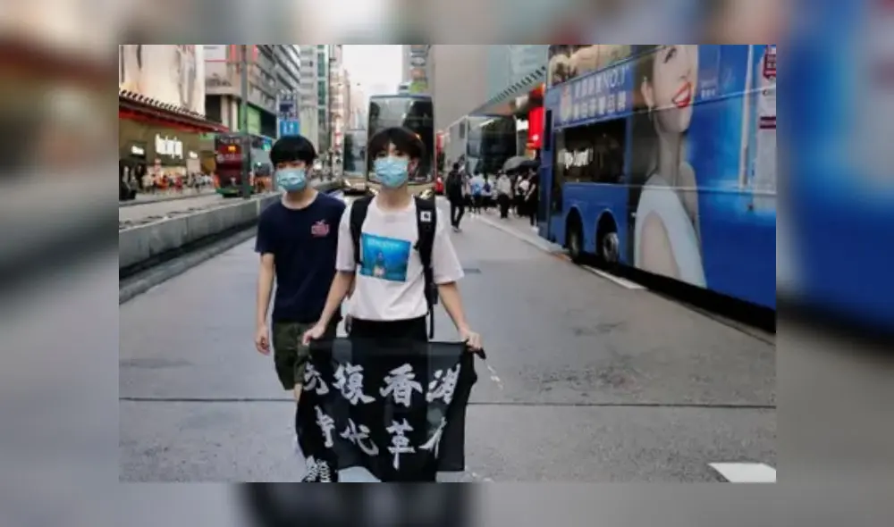 Protestas en Hong Kong. Foto: Reuters Protestas en Hong Kong. Foto: Reuters